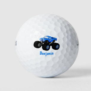 Balles De Golf Illustration d'un camion monstre bleu mou