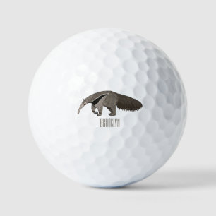 Balles De Golf Illustration d'un dessin animé d'Anteater