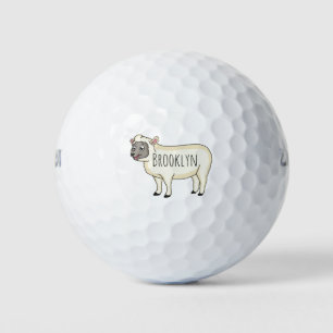 Balles De Golf Illustration d'un mouton joyeux