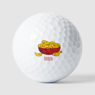 Balles De Golf Illustration d'une puce de pomme de terre