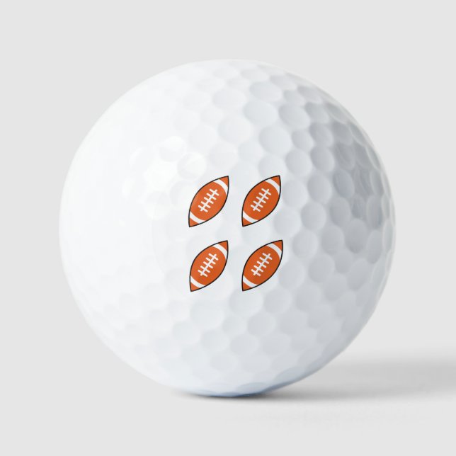 Balles De Golf Illustrations de football américain (Recto)