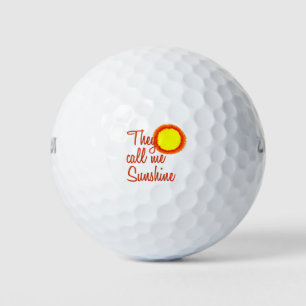 Balles De Golf Ils m'appellent Sunshine