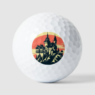 Balles De Golf Imaginaire Château médiéval - Style boisé japonais