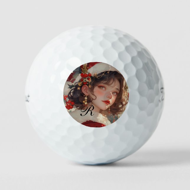 Balles De Golf Imaginaire de Noël : Bals de golf romantiques (Recto)