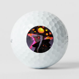 Balles De Golf Imaginaire foncé Champignons Elf Anime Girl