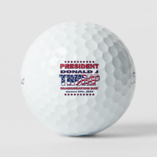 Balles De Golf Inauguration 2025 du président Trump