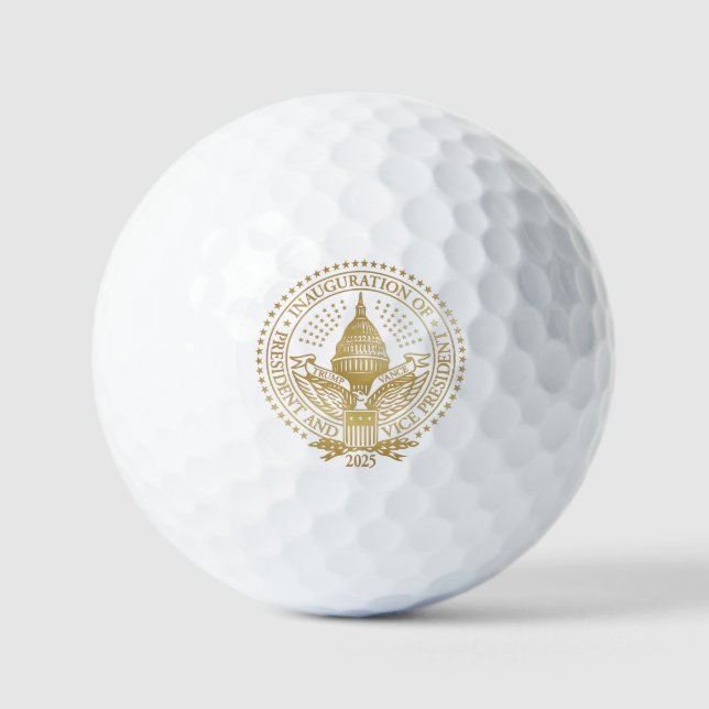Balles De Golf Inauguration du logo inaugural du président Trump  (Recto)