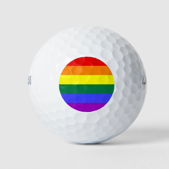 Balles De Golf Indicateur de la fierté arc-en-ciel (Devant)