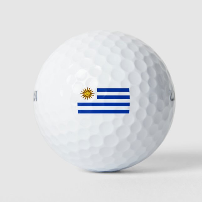 Balles De Golf Indicateur Uruguay (Devant)