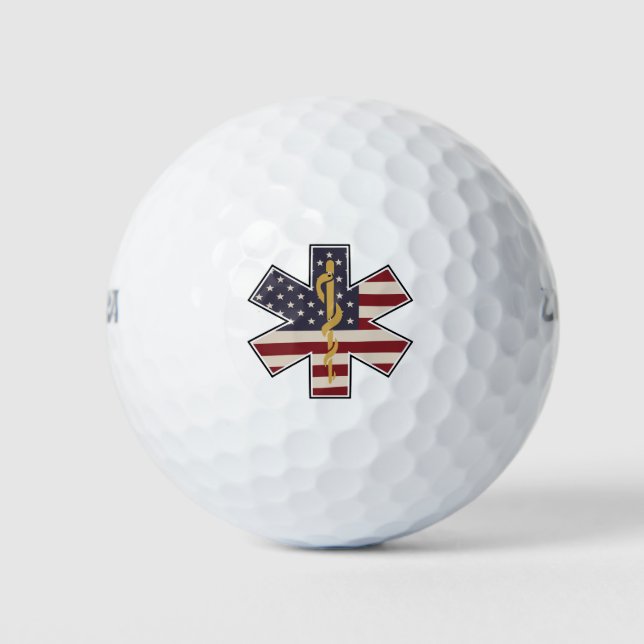 Balles De Golf Indicateur Usa du statut de travailleur Médicale d (Devant)
