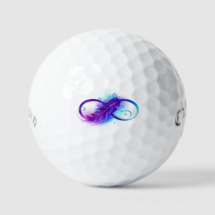 Balles De Golf Infini avec plume violette