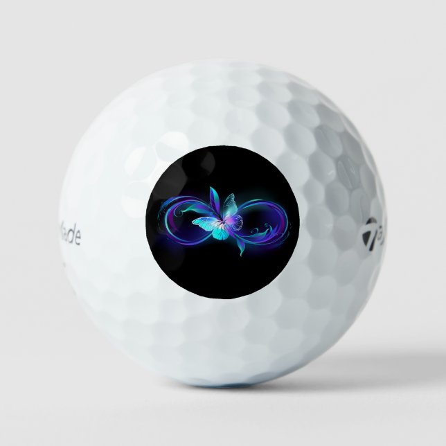 Balles De Golf Infinité brillante avec papillon magique (Recto)