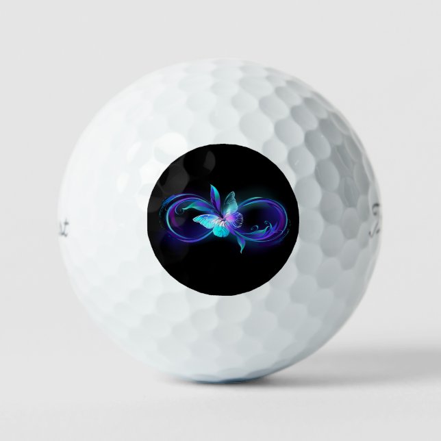 Balles De Golf Infinité brillante avec papillon magique (Recto)