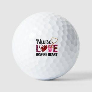 Balles De Golf Infirmière Amour Inspirer Coeur - Motivationnel Pa