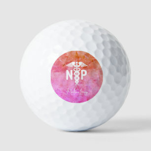 Balles De Golf Infirmière Praticien NP Pink Médicale Personnalisé