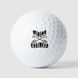 Balles De Golf Ingénieur minier Traversé Des Pelles