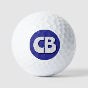 Balles De Golf Initiales minimalistes Monogrammes professionnels 