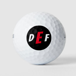 Balles De Golf Initiales Monogrammes modernes pour hommes
