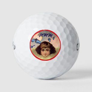 BALLES DE GOLF INITIALES PERSONNALISÉES GOLF BALL VINTAGE ANGEL