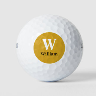 Balles De Golf Initiales Personnalisées Sportives Modernes