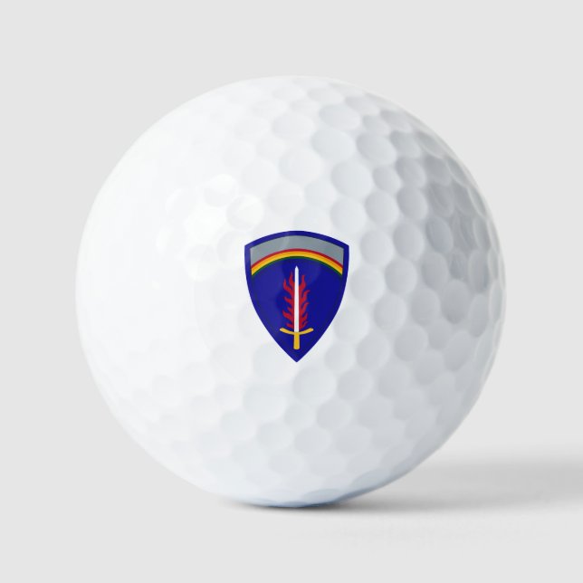 Balles De Golf Insigne Army Europe USAREUR (Recto)