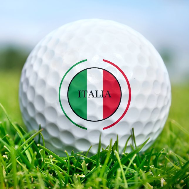 Balles De Golf Italie Drapeau italien Rouge Blanc Vert Italia (Créateur téléchargé)