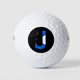 Balles De Golf J Monogram superposé sur le drapeau écossais wu gb