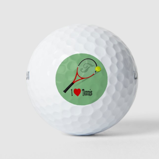 Balles De Golf J'adore le tennis (Devant)