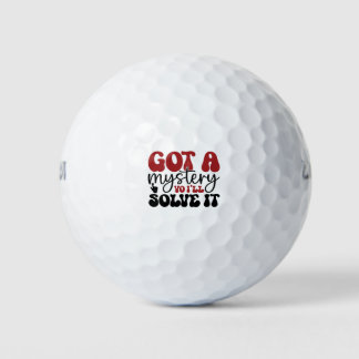 Balles De Golf J'ai un mystère, je vais le résoudre.
