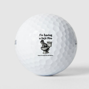 Balles De Golf J'ai un Poo de Déjà entendu ça avant la grenouille