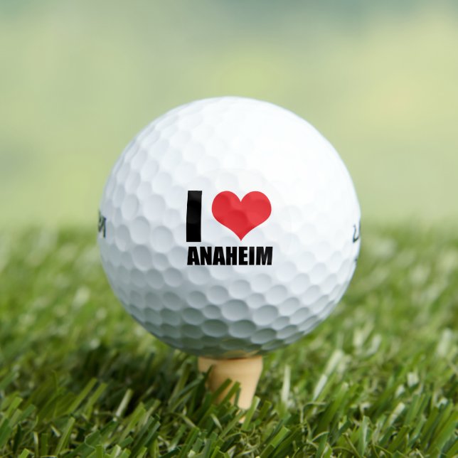 Balles De Golf J'aime Anaheim (T-shirt Insitu)