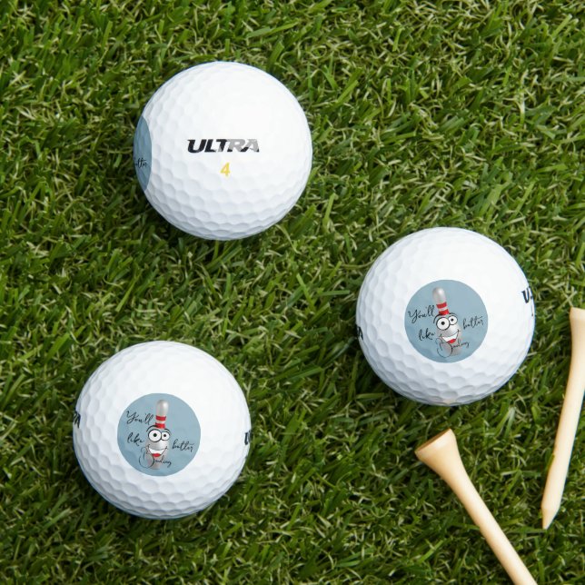 Balles De Golf J'aime Bowling Better Wilson (Herbe in situ)