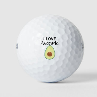 Balles De Golf J'aime les fruits d'avocat