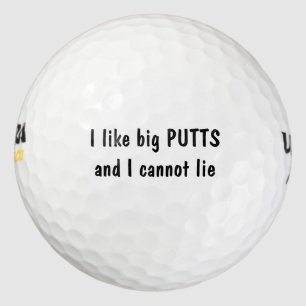 Balles De Golf J'Aime Les Gros Putts Drôle