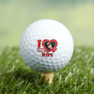 Balles De Golf J'Aime Ma Femme Personnalisée