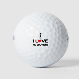 BALLES DE GOLF J'AIME MA PETITE AMIE