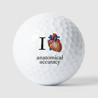 Balles De Golf J'aime {vrai cœur] Précision Anatomique - Amélioré