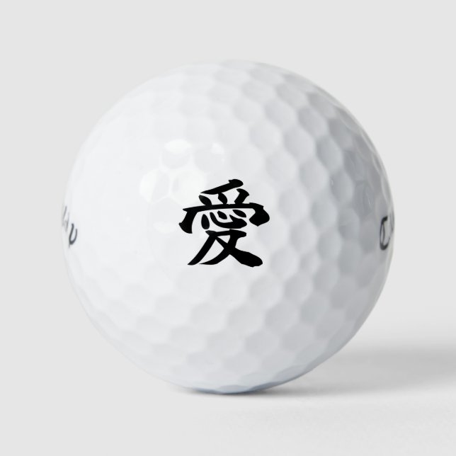 Balles De Golf Japanese KANJI "AI" Golf ball (Devant)