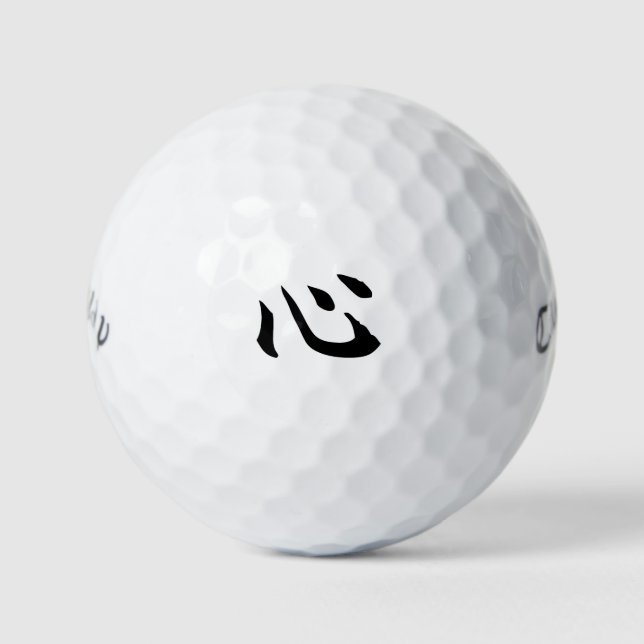 Balles De Golf Japanese KANJI "KOKORO" Golf ball (Devant)