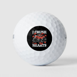 Balles De Golf Je broie les cœurs Monster Truck de la Saint-Valen