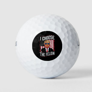 Balles De Golf Je Choisis Le Délinquant Drôle Trump Élection Amér