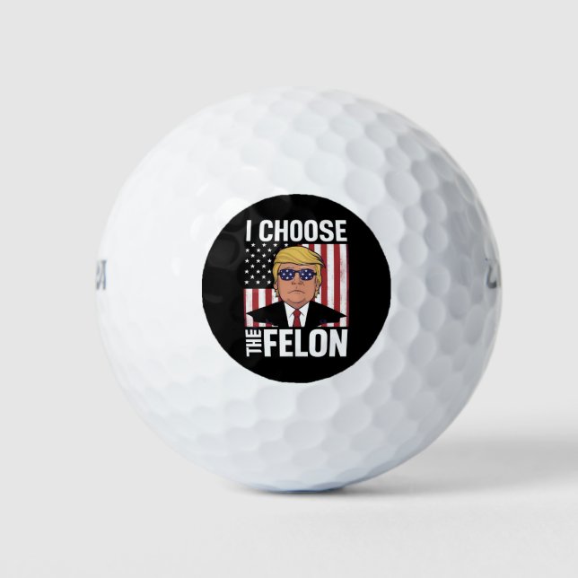 Balles De Golf Je Choisis Le Patriote Républicain Felon Trump 202 (Devant)