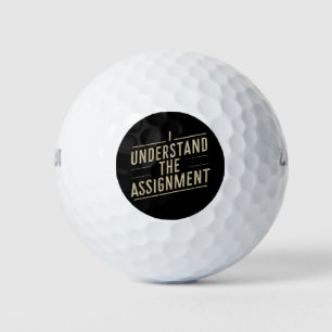 Balles De Golf Je comprends la mission Votez Kamala 2024