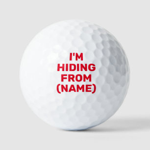 Balles De Golf Je me cache de, Funny Personnalisé