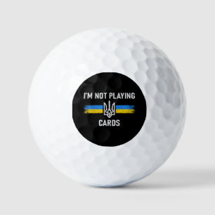 Balles De Golf Je ne joue pas aux cartes - Zelensky Words 2025