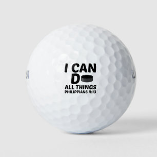 BALLES DE GOLF JE PEUX FAIRE TOUTES LES CHOSES HOCKEY