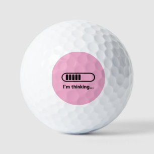 Balles De Golf Je réfléchis... Barre de progression rose minimali