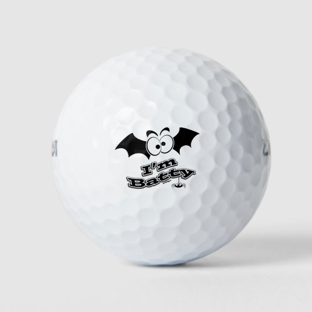 Balles De Golf Je suis Batty Crazy Eyes (Devant)