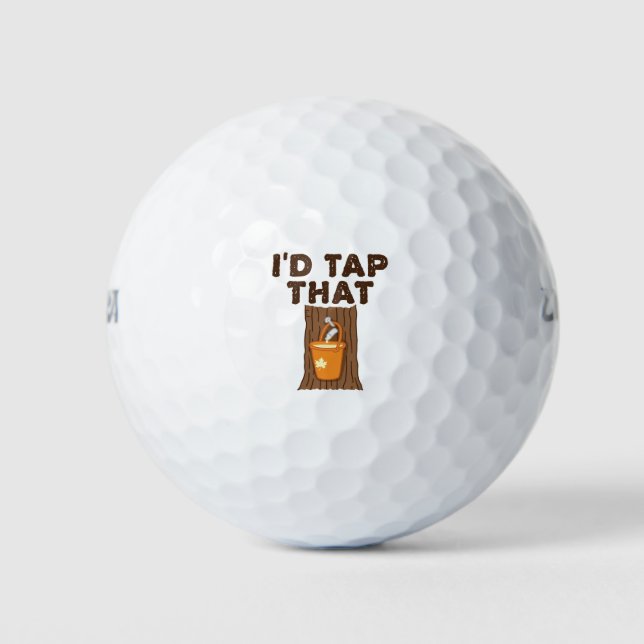 Balles De Golf Je Toucherais ce sirop d'érable pour sucre (Devant)