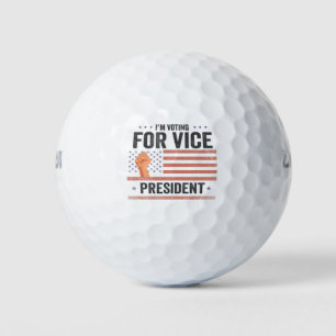 Balles De Golf Je vote pour le cadeau du vice-président Trump aux